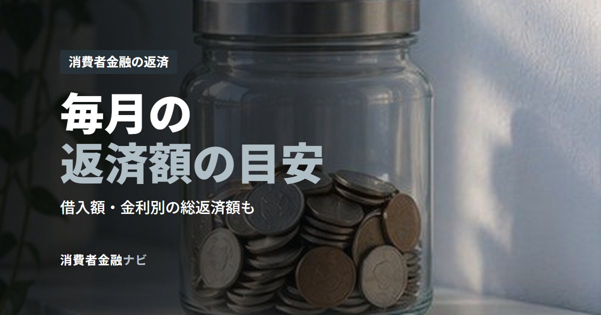 毎月の返済額の目安